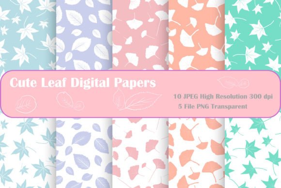 Exploring the Versatility of Cute Leaf Digital Paper for Creative Projects