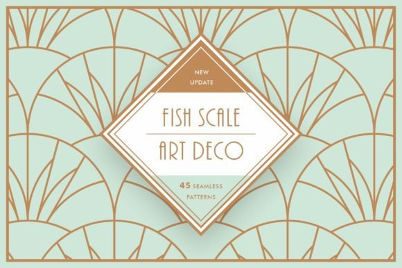 Fish Scale Art Deco: Where Geometry Meets Texture in Modern Design