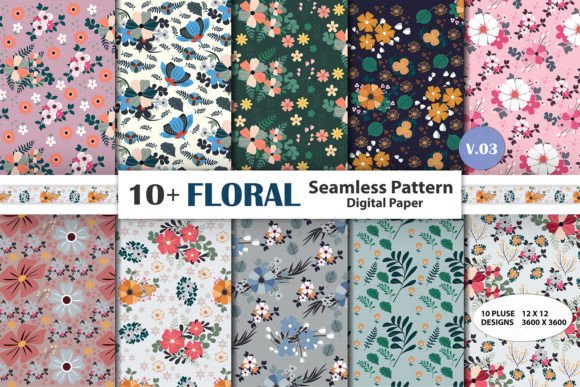 Floral Digital Paper Seamless Pattern: A Versatile Design Resource