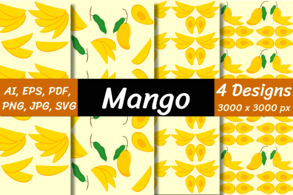 Mango Seamless Patterns for Real-World Creative Work