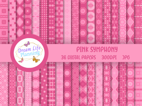 Pink Symphony Digital Papers: A Versatile Resource for Creative Crafting