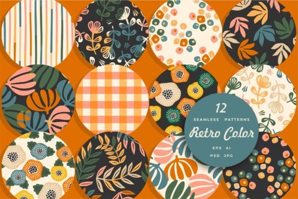 Retro Color 12 Seamless Pattern