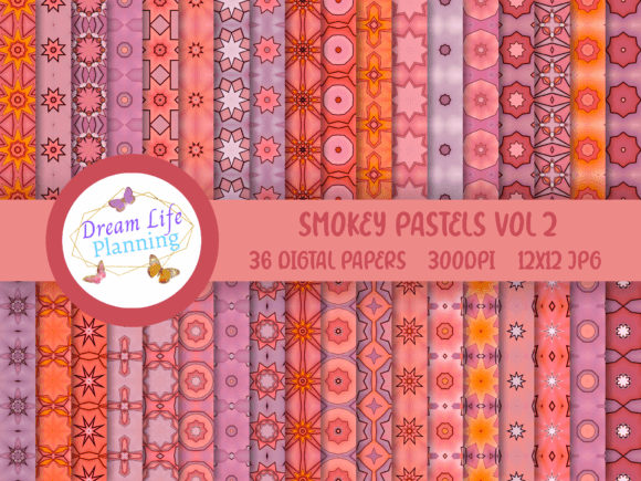 Smokey Pastels Vol 2 Digital Papers