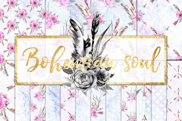 Watercolor Boho Digital Paper: A Creative Resource for Designers and Artists