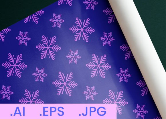 Winter Snowflake DigitalPaper Pattern 16